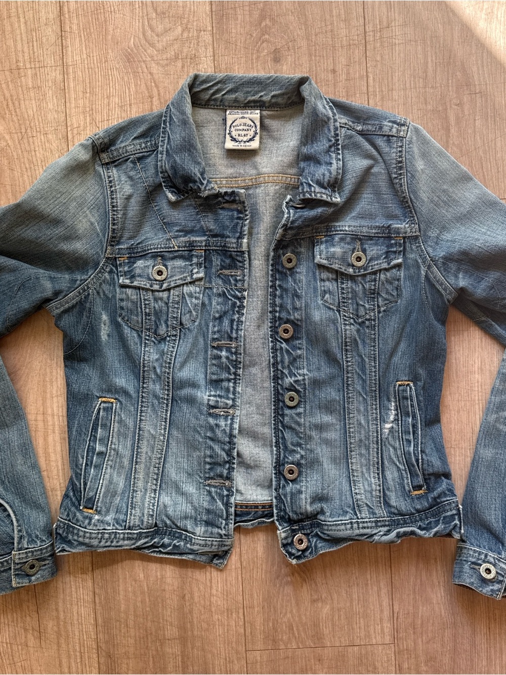 Polo Ralph Lauren Distressed Y2K Jean Jacket